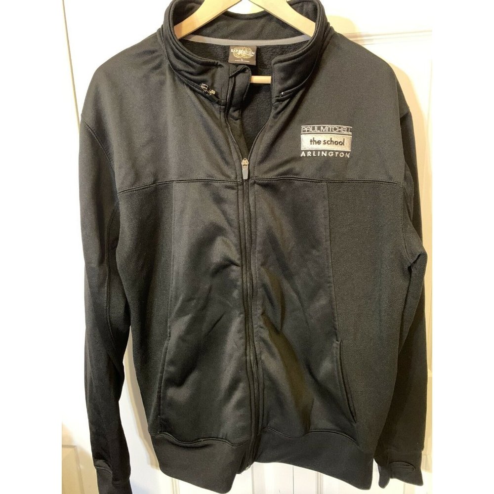 Paul Mitchell Jacket Black The School Arlington Windbreaker‎ Athletic Wear ITC